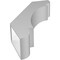 Ekena Millwork 6-in. W x 22-in. D x 34-in. H Olympic Architectural Grade PVC Knee Brace BRCP06X22X34OLY - alternate 6